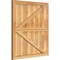 Ekena Millwork Framed Board-n-Batten Shutters w/Z-Bar, Rough Sawn Western Red Cedar, 32 1/4W x 35H, PR RBF06Z32X035RWR - alternate 2